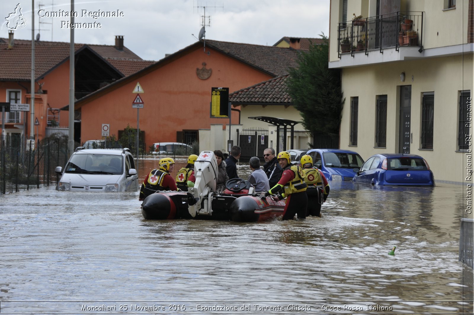 Moncalieri 25 Novembre 2016 - Esondazione del Torrente Chisola - Croce Rossa Italiana- Comitato Regionale del Piemonte