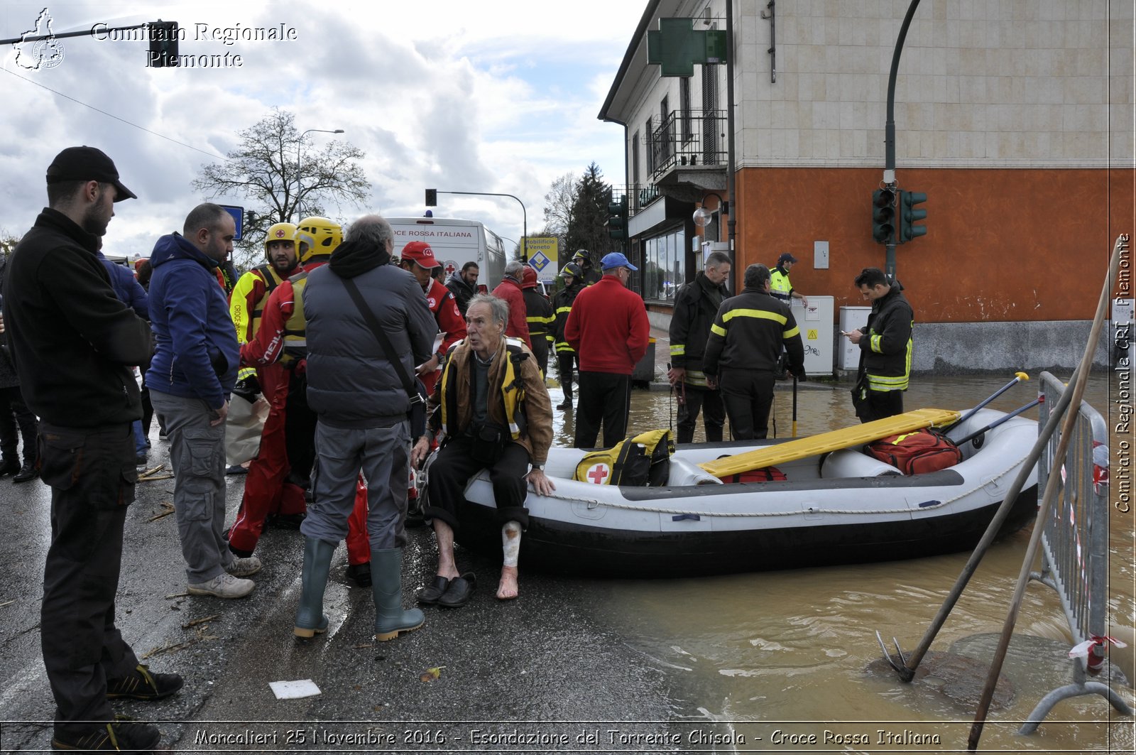 Moncalieri 25 Novembre 2016 - Esondazione del Torrente Chisola - Croce Rossa Italiana- Comitato Regionale del Piemonte