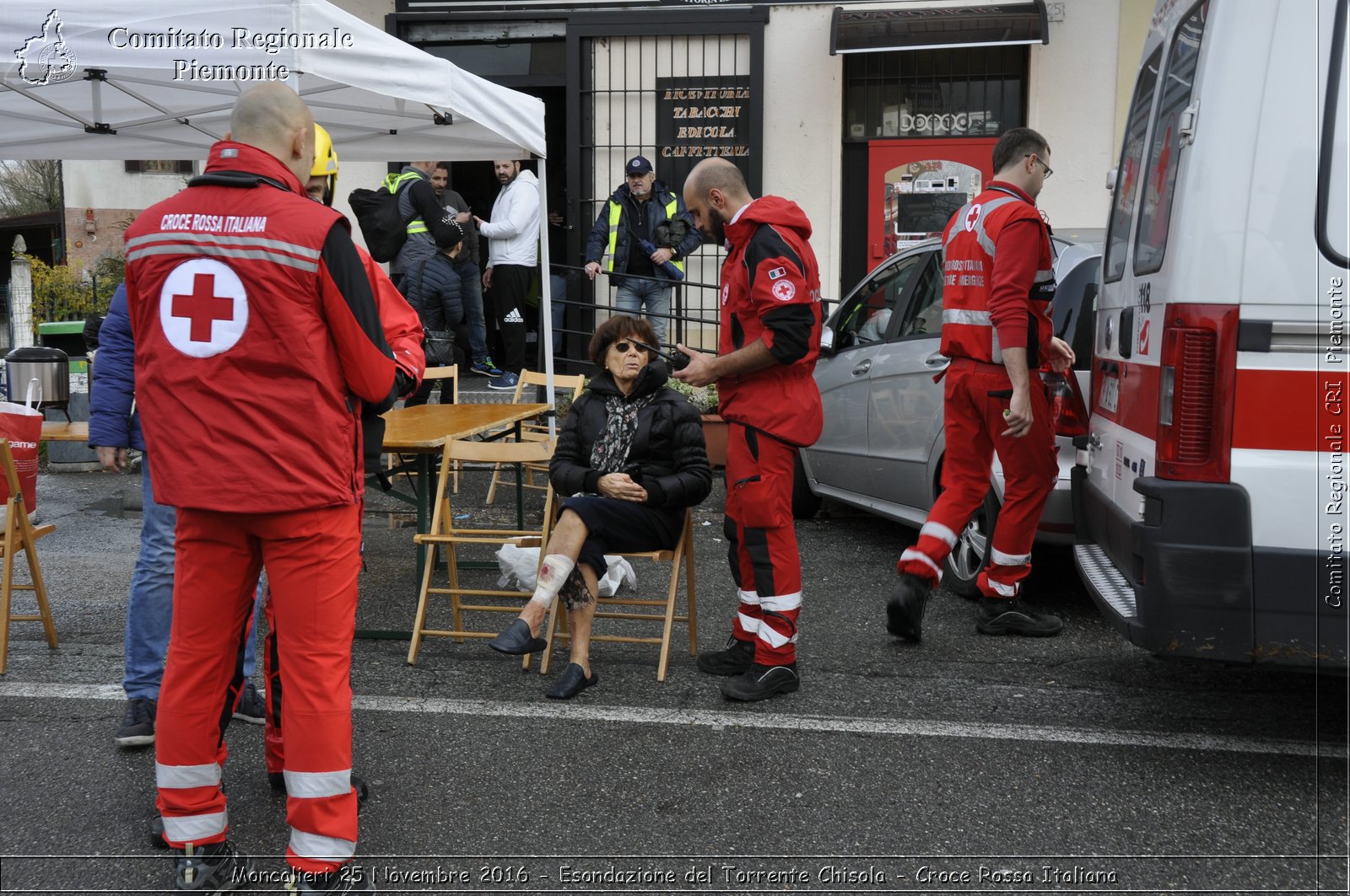 Moncalieri 25 Novembre 2016 - Esondazione del Torrente Chisola - Croce Rossa Italiana- Comitato Regionale del Piemonte