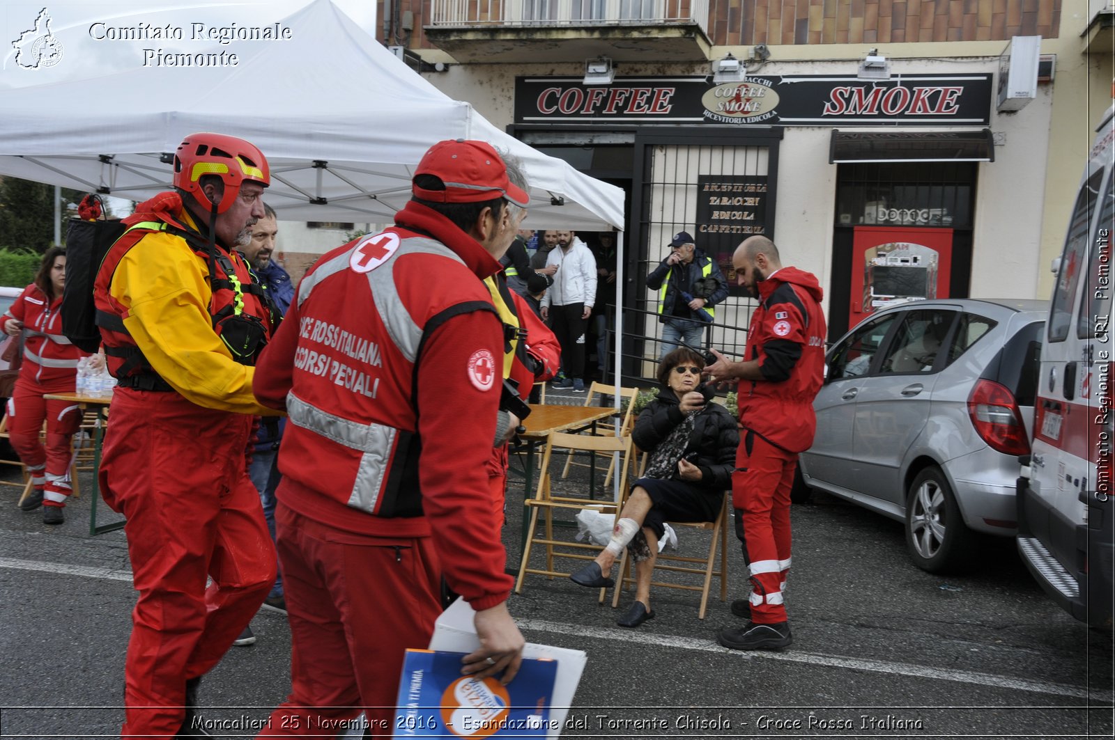 Moncalieri 25 Novembre 2016 - Esondazione del Torrente Chisola - Croce Rossa Italiana- Comitato Regionale del Piemonte