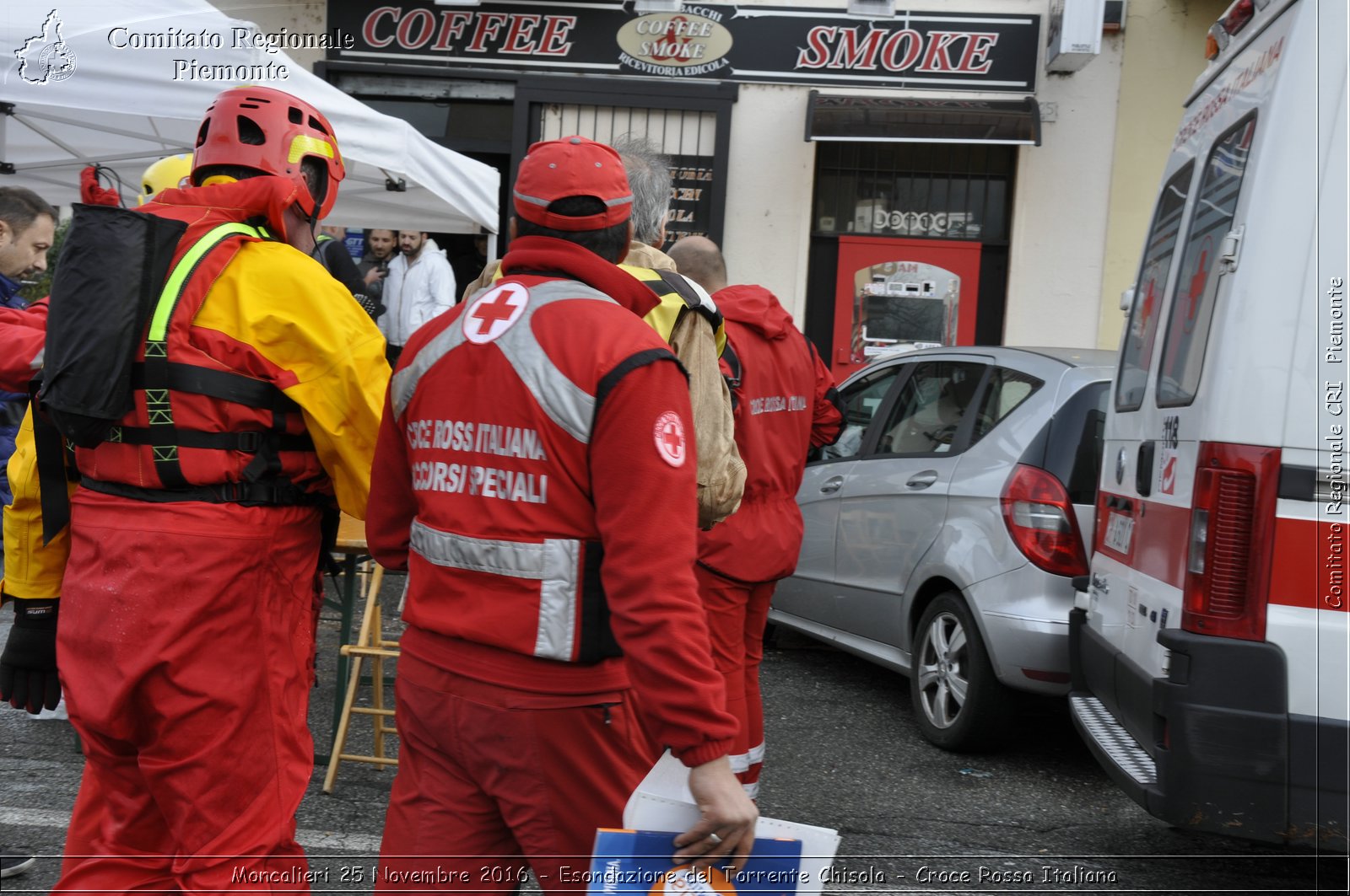 Moncalieri 25 Novembre 2016 - Esondazione del Torrente Chisola - Croce Rossa Italiana- Comitato Regionale del Piemonte