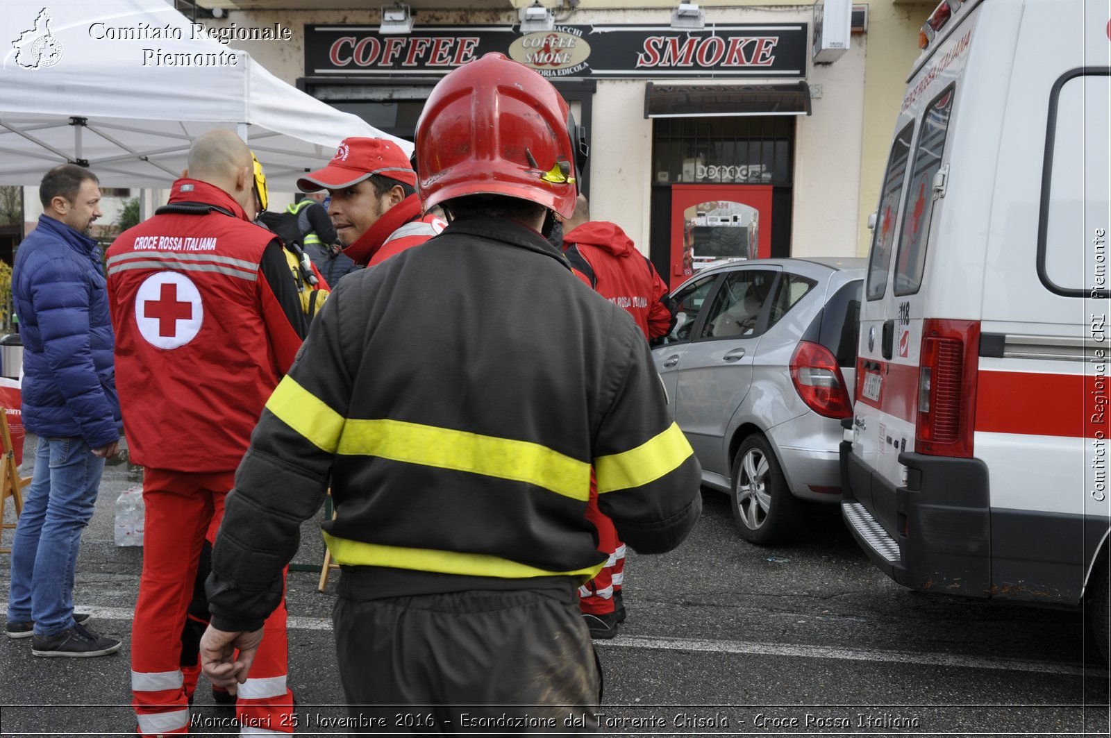 Moncalieri 25 Novembre 2016 - Esondazione del Torrente Chisola - Croce Rossa Italiana- Comitato Regionale del Piemonte