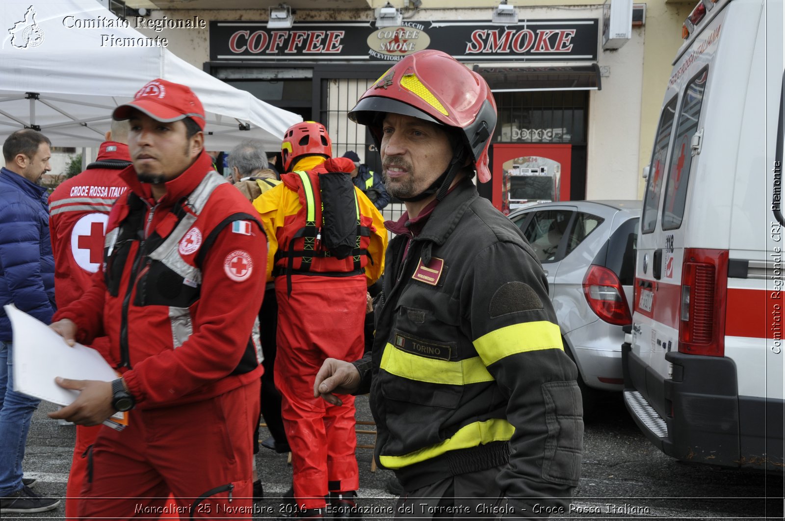 Moncalieri 25 Novembre 2016 - Esondazione del Torrente Chisola - Croce Rossa Italiana- Comitato Regionale del Piemonte