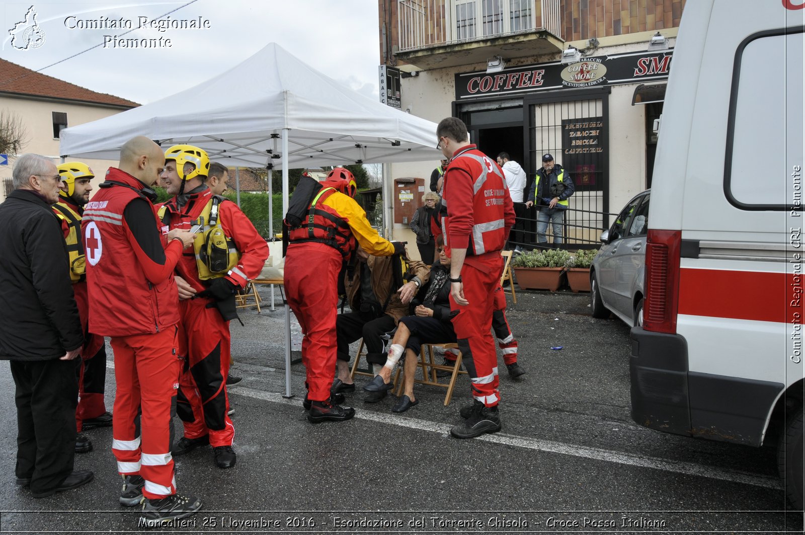 Moncalieri 25 Novembre 2016 - Esondazione del Torrente Chisola - Croce Rossa Italiana- Comitato Regionale del Piemonte