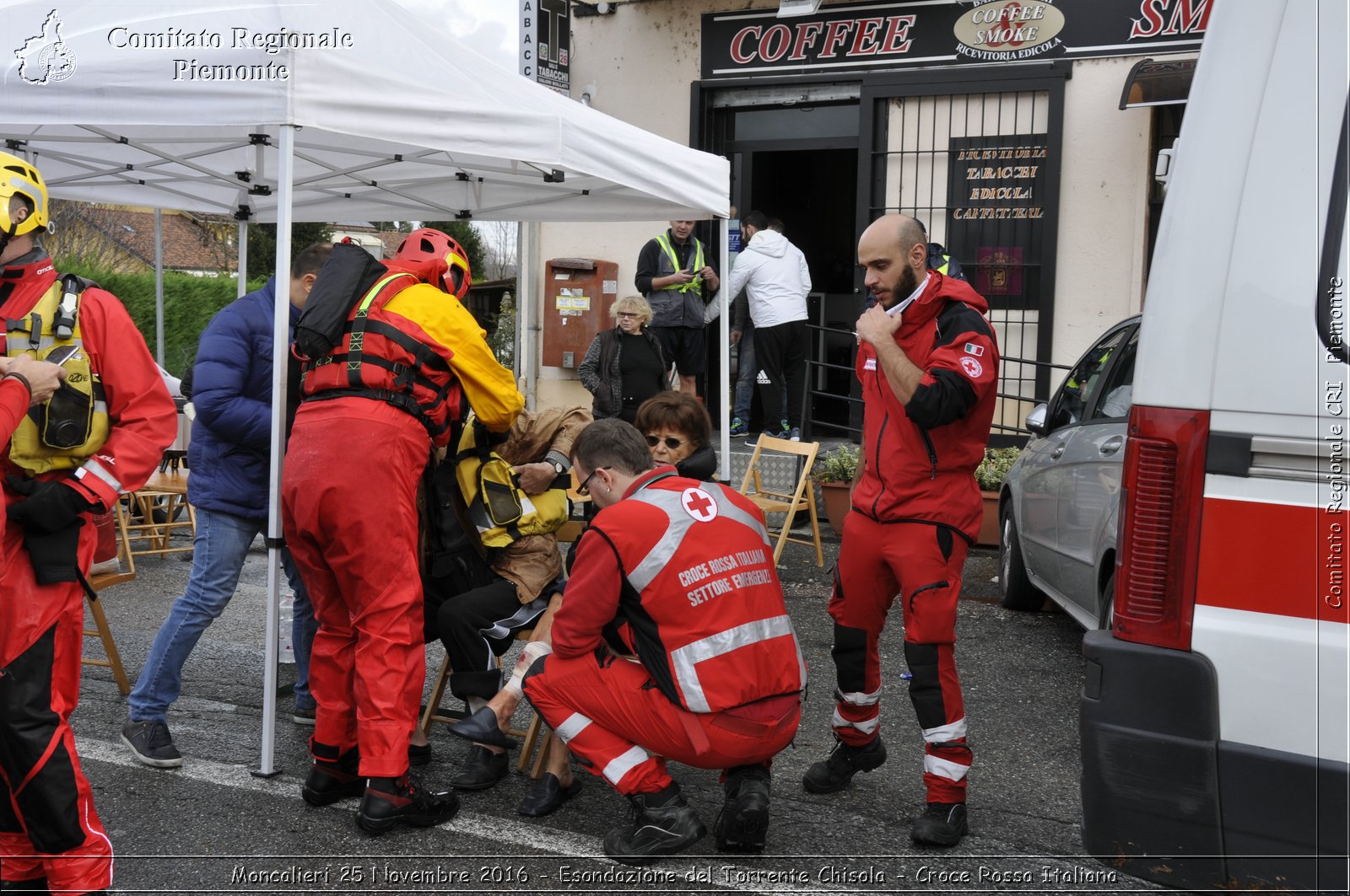 Moncalieri 25 Novembre 2016 - Esondazione del Torrente Chisola - Croce Rossa Italiana- Comitato Regionale del Piemonte