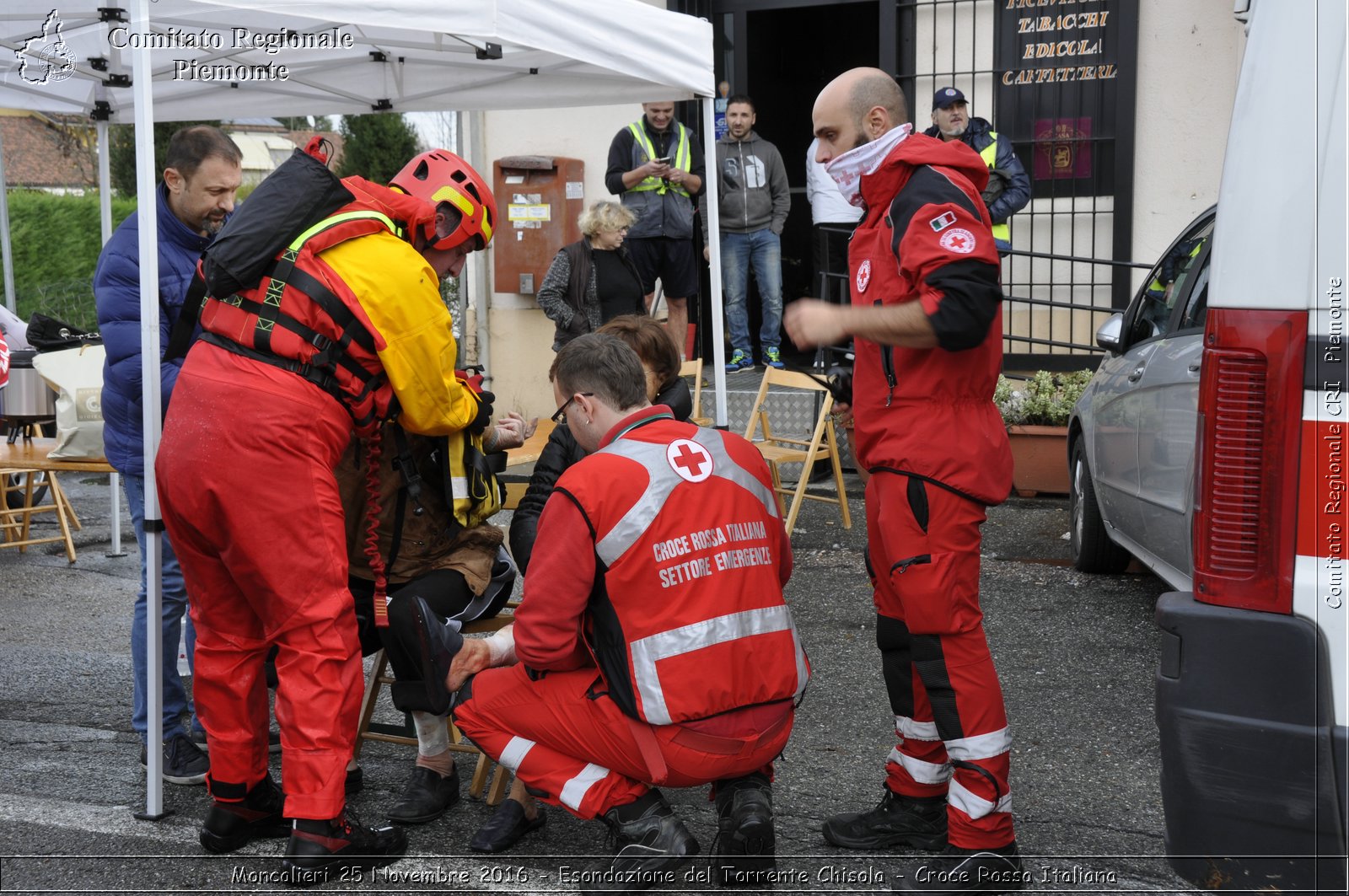 Moncalieri 25 Novembre 2016 - Esondazione del Torrente Chisola - Croce Rossa Italiana- Comitato Regionale del Piemonte