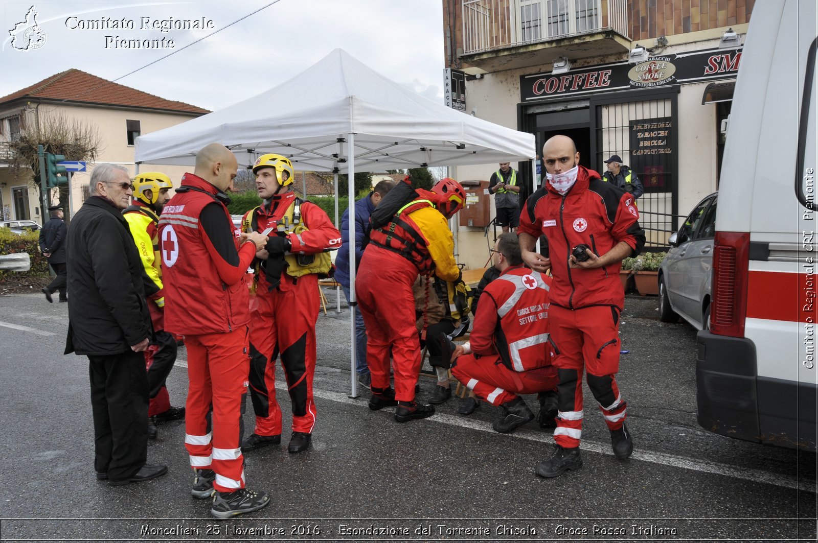 Moncalieri 25 Novembre 2016 - Esondazione del Torrente Chisola - Croce Rossa Italiana- Comitato Regionale del Piemonte