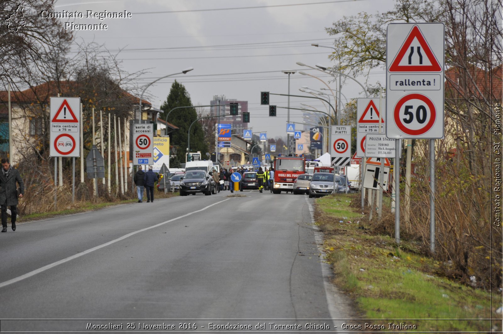 Moncalieri 25 Novembre 2016 - Esondazione del Torrente Chisola - Croce Rossa Italiana- Comitato Regionale del Piemonte