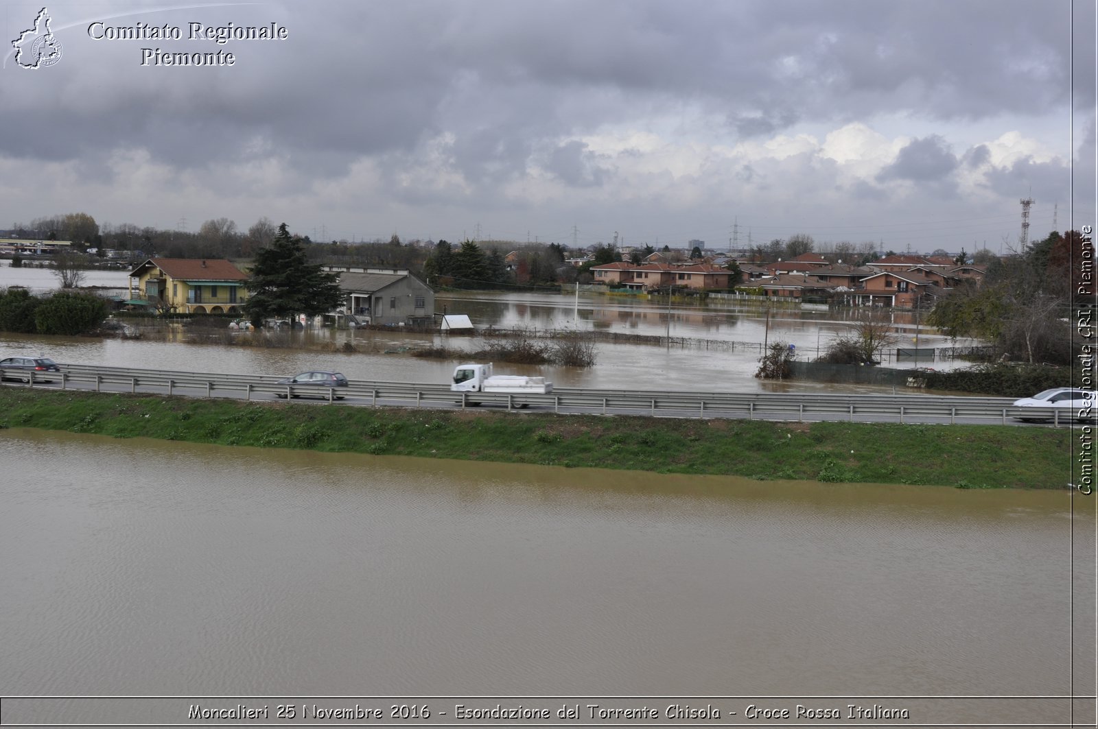 Moncalieri 25 Novembre 2016 - Esondazione del Torrente Chisola - Croce Rossa Italiana- Comitato Regionale del Piemonte