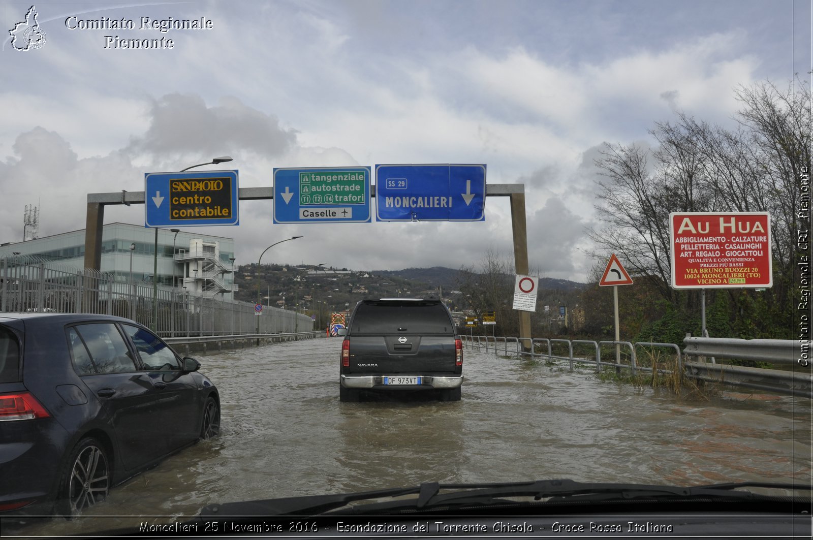 Moncalieri 25 Novembre 2016 - Esondazione del Torrente Chisola - Croce Rossa Italiana- Comitato Regionale del Piemonte