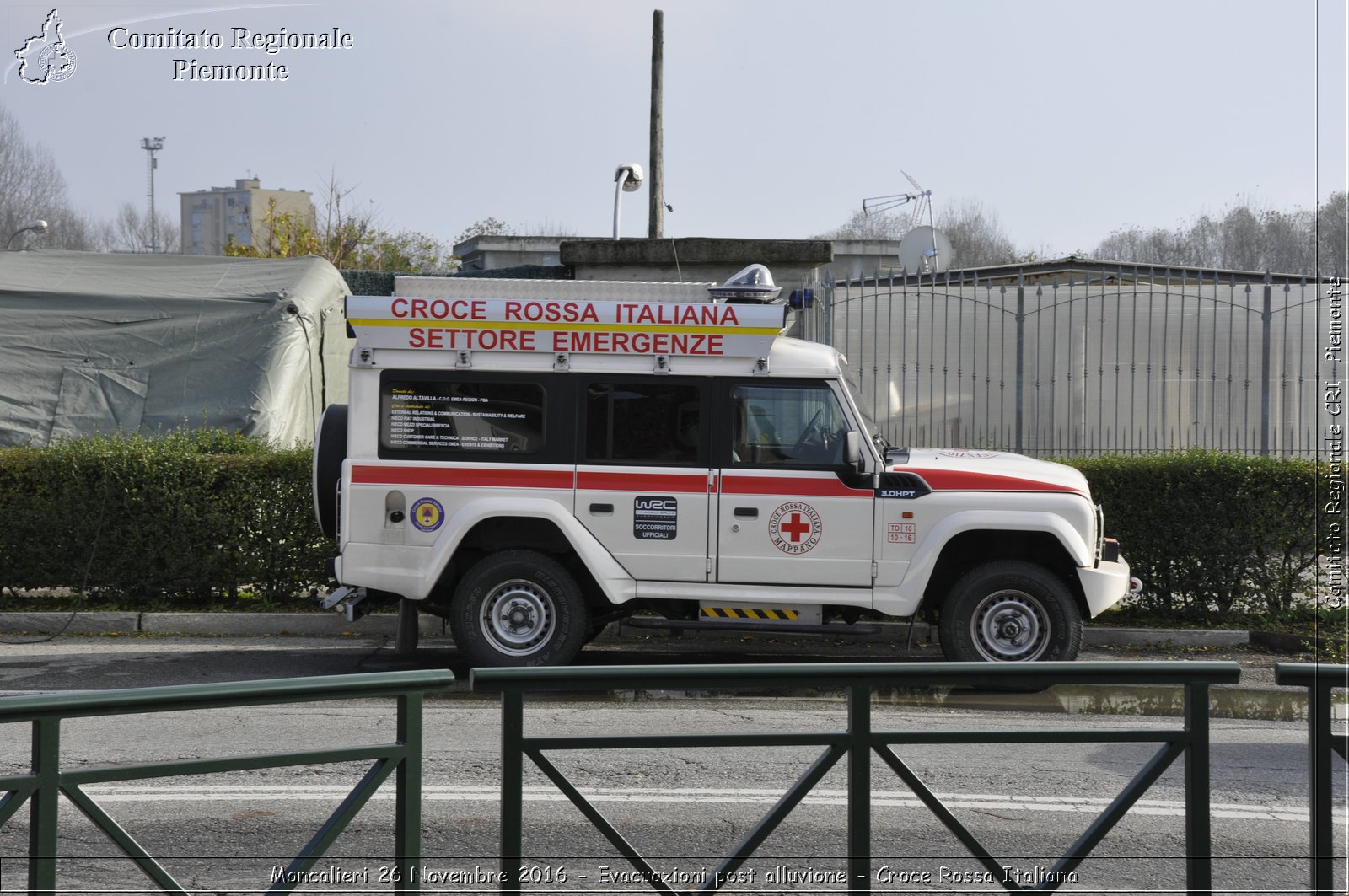 Moncalieri 26 Novembre 2016 - Evacuazioni post alluvione - Croce Rossa Italiana- Comitato Regionale del Piemonte