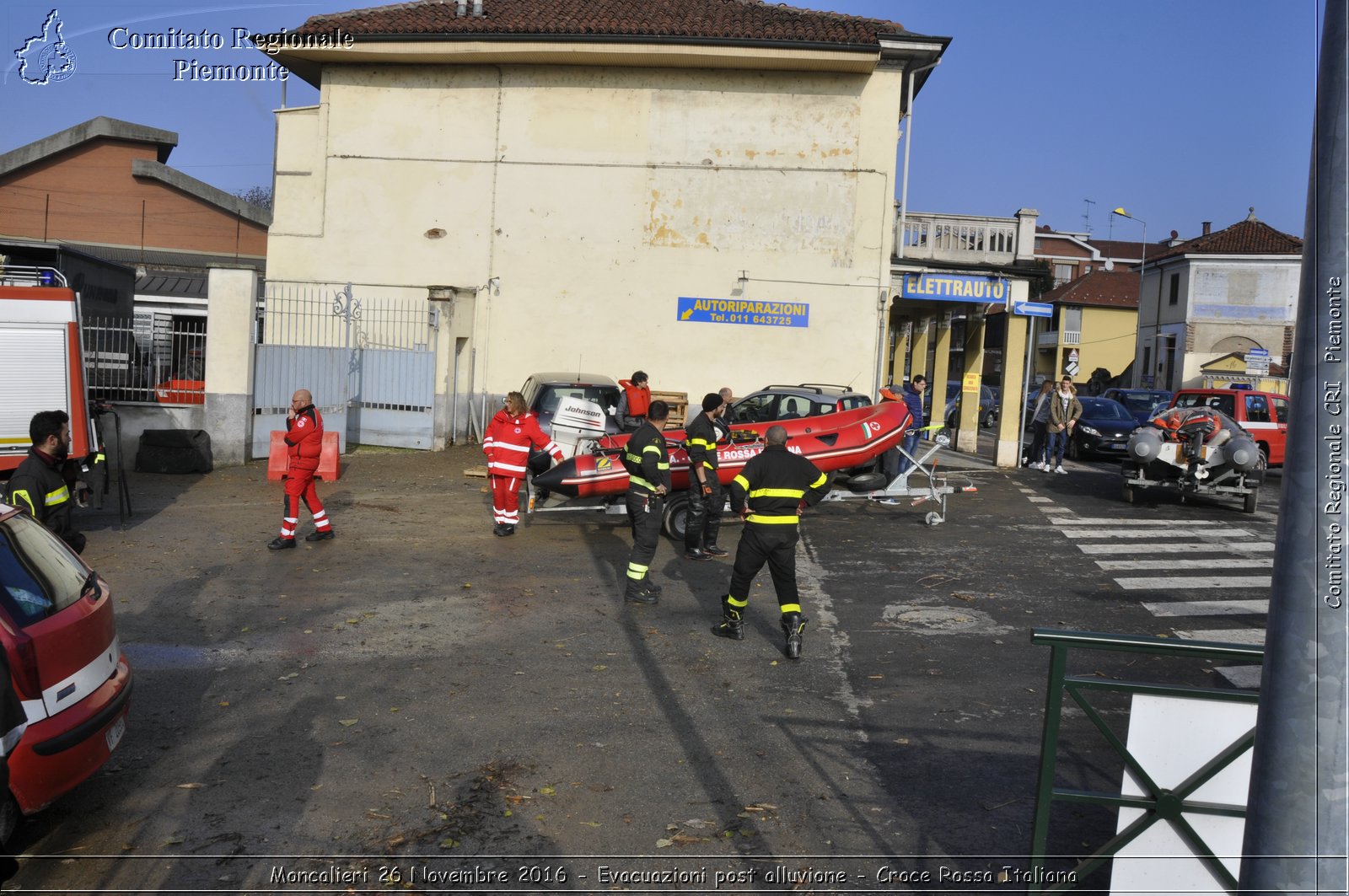 Moncalieri 26 Novembre 2016 - Evacuazioni post alluvione - Croce Rossa Italiana- Comitato Regionale del Piemonte