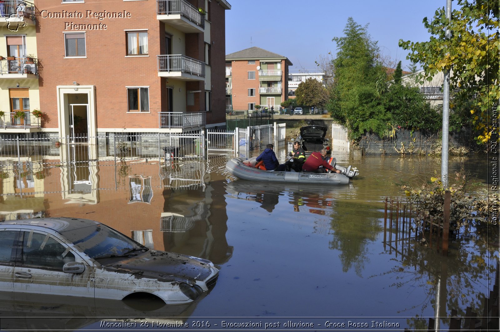 Moncalieri 26 Novembre 2016 - Evacuazioni post alluvione - Croce Rossa Italiana- Comitato Regionale del Piemonte