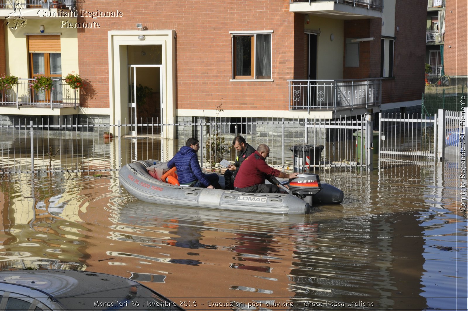 Moncalieri 26 Novembre 2016 - Evacuazioni post alluvione - Croce Rossa Italiana- Comitato Regionale del Piemonte