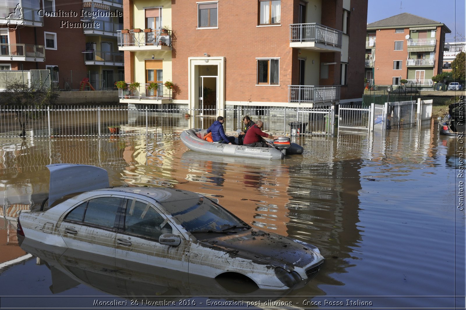 Moncalieri 26 Novembre 2016 - Evacuazioni post alluvione - Croce Rossa Italiana- Comitato Regionale del Piemonte