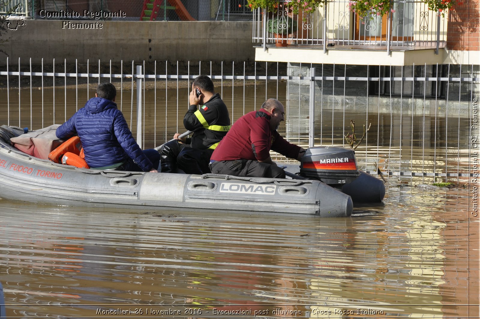 Moncalieri 26 Novembre 2016 - Evacuazioni post alluvione - Croce Rossa Italiana- Comitato Regionale del Piemonte