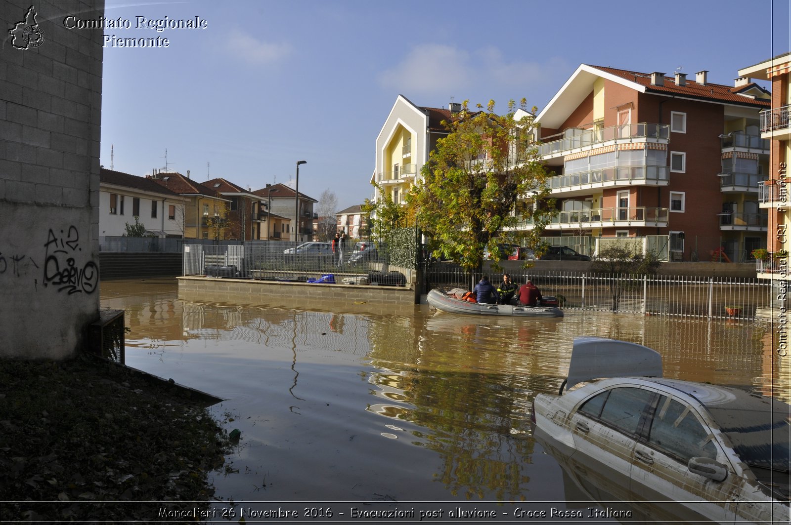 Moncalieri 26 Novembre 2016 - Evacuazioni post alluvione - Croce Rossa Italiana- Comitato Regionale del Piemonte