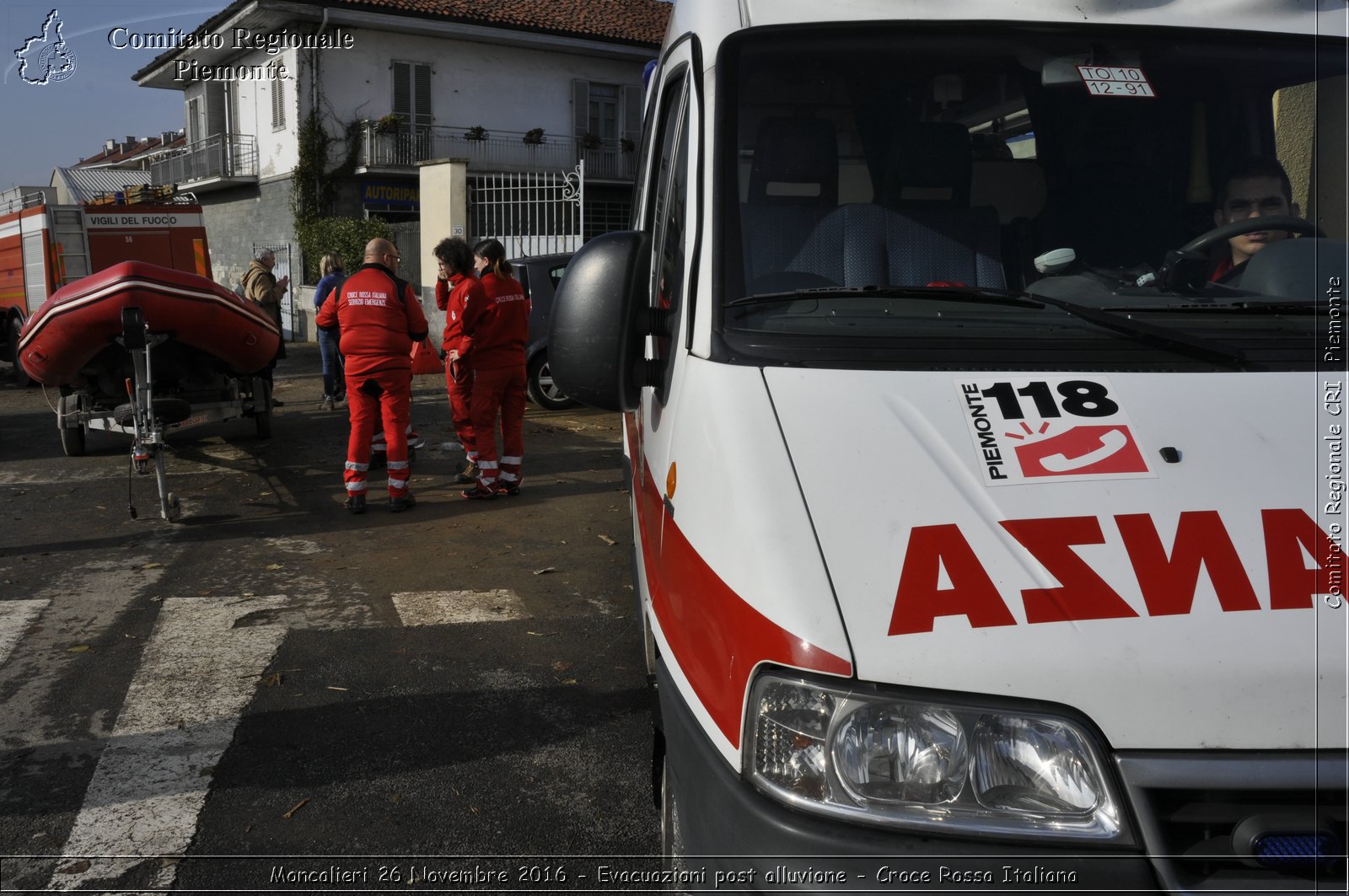 Moncalieri 26 Novembre 2016 - Evacuazioni post alluvione - Croce Rossa Italiana- Comitato Regionale del Piemonte