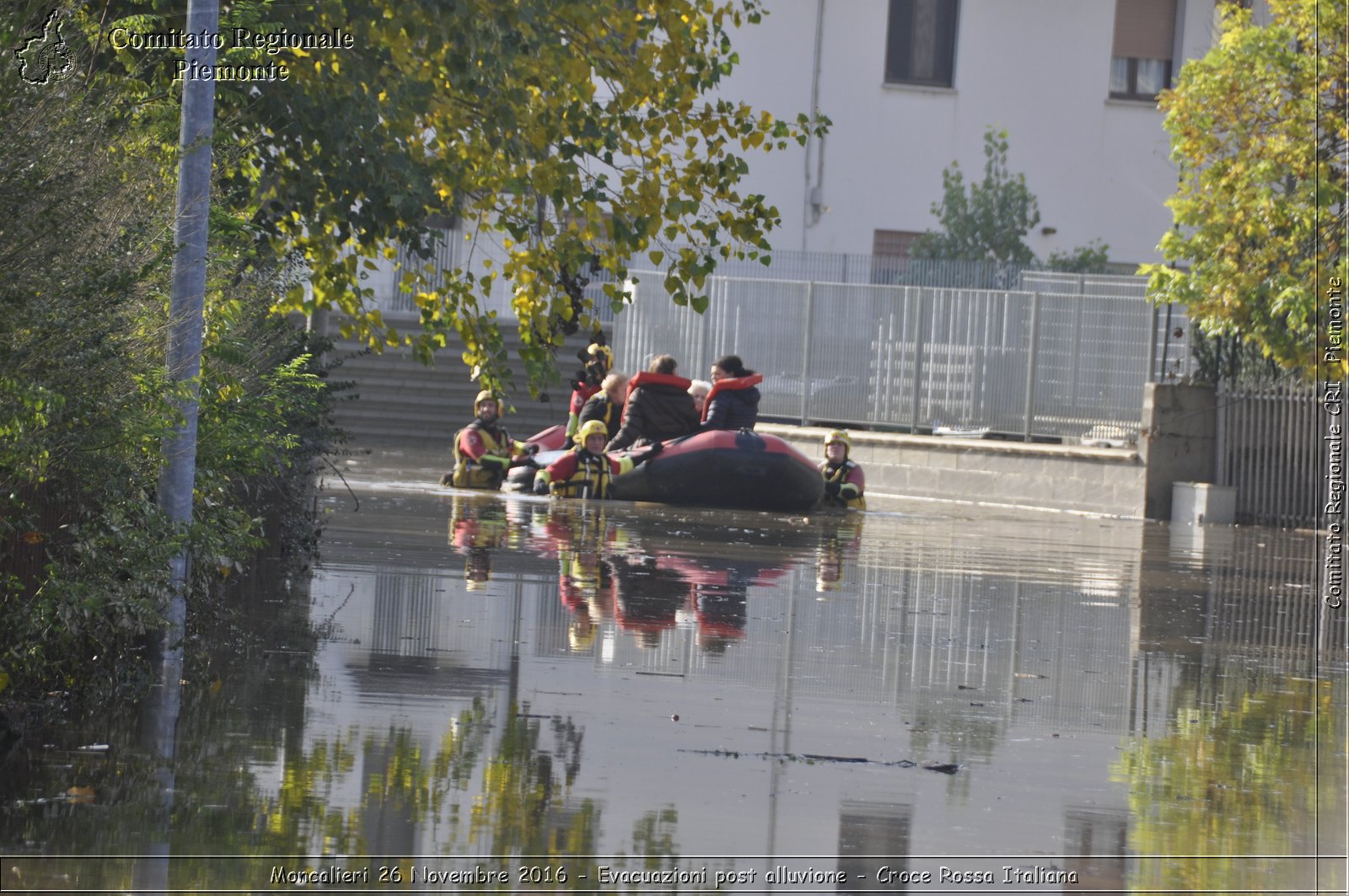 Moncalieri 26 Novembre 2016 - Evacuazioni post alluvione - Croce Rossa Italiana- Comitato Regionale del Piemonte