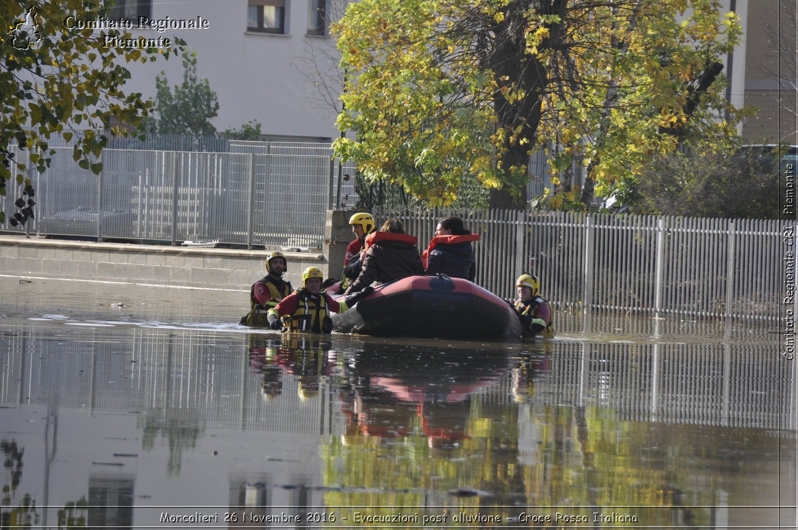 Moncalieri 26 Novembre 2016 - Evacuazioni post alluvione - Croce Rossa Italiana- Comitato Regionale del Piemonte