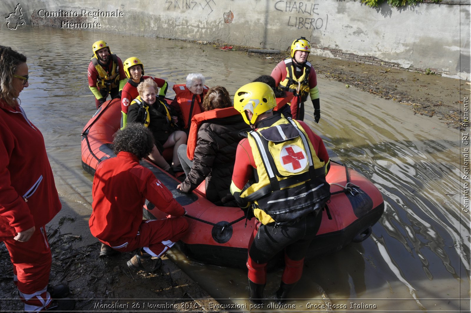 Moncalieri 26 Novembre 2016 - Evacuazioni post alluvione - Croce Rossa Italiana- Comitato Regionale del Piemonte