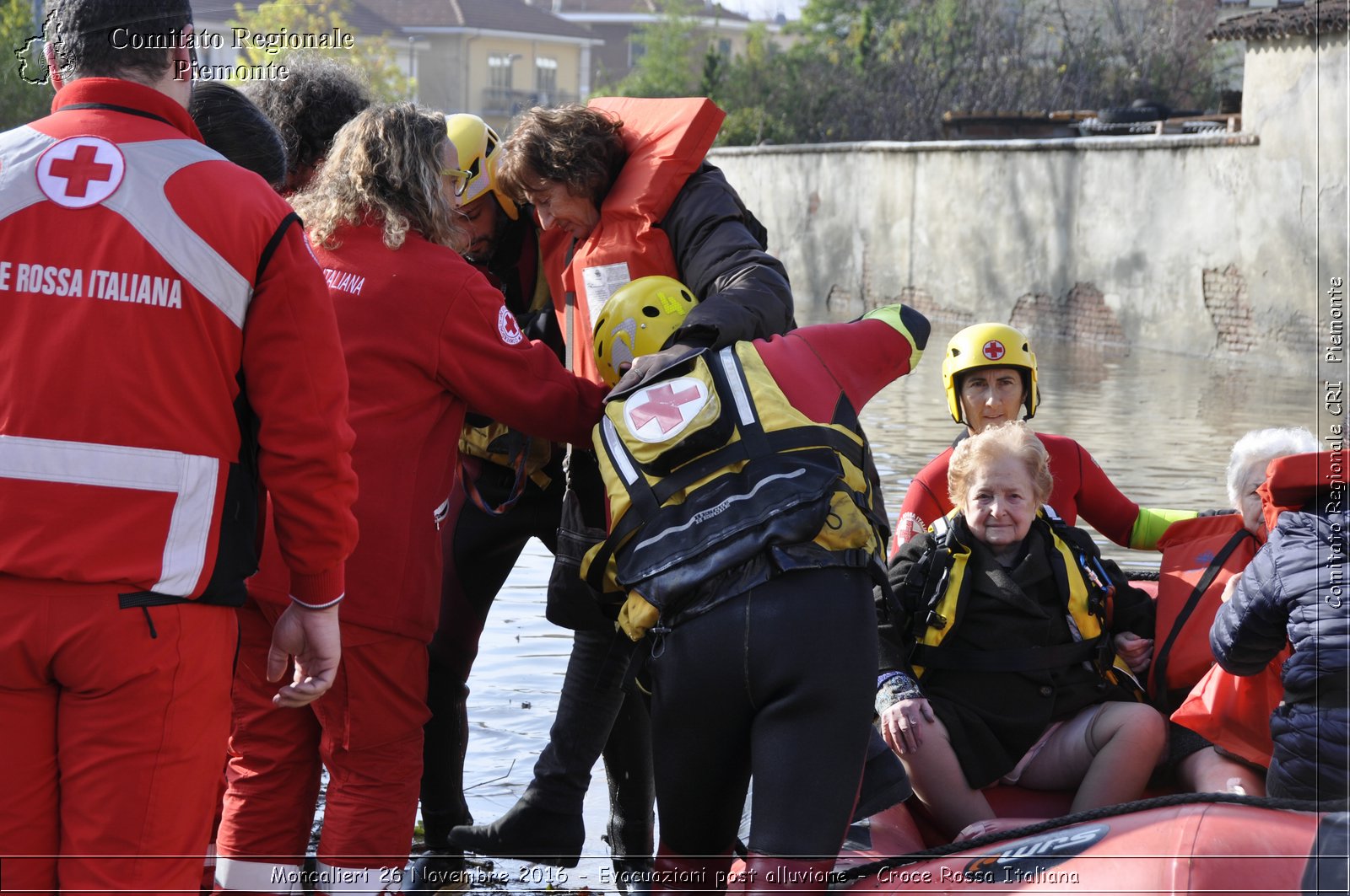 Moncalieri 26 Novembre 2016 - Evacuazioni post alluvione - Croce Rossa Italiana- Comitato Regionale del Piemonte