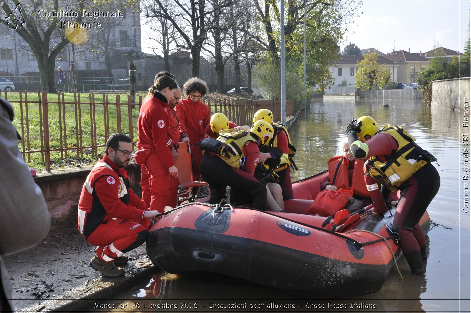 Moncalieri 26 Novembre 2016 - Evacuazioni post alluvione - Croce Rossa Italiana- Comitato Regionale del Piemonte