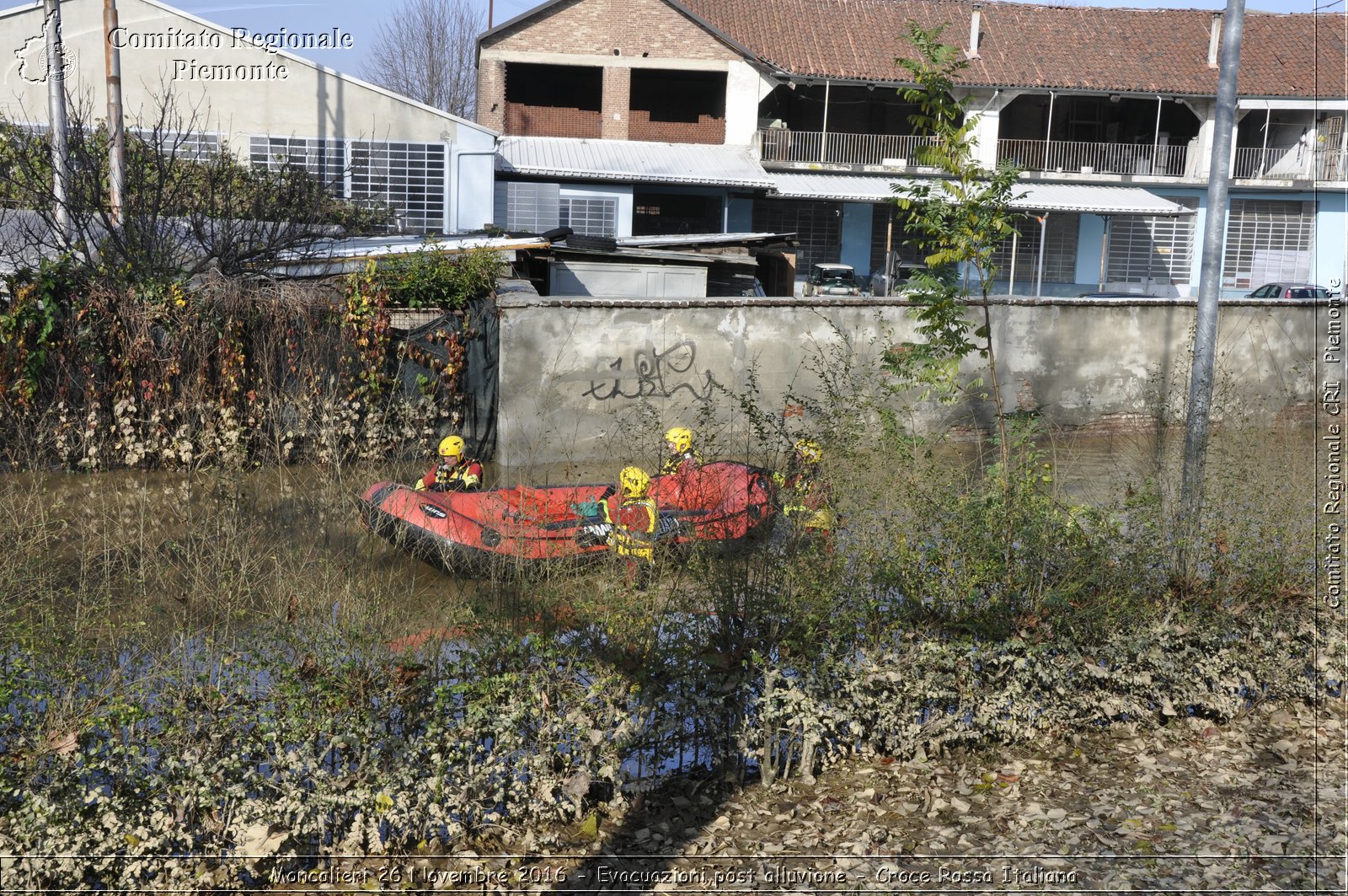 Moncalieri 26 Novembre 2016 - Evacuazioni post alluvione - Croce Rossa Italiana- Comitato Regionale del Piemonte