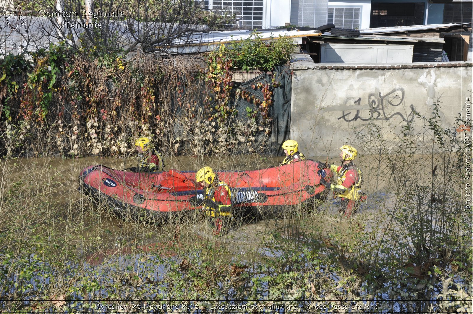 Moncalieri 26 Novembre 2016 - Evacuazioni post alluvione - Croce Rossa Italiana- Comitato Regionale del Piemonte