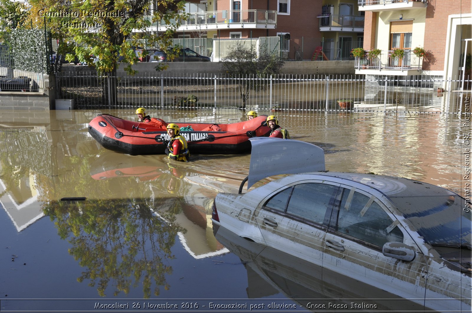 Moncalieri 26 Novembre 2016 - Evacuazioni post alluvione - Croce Rossa Italiana- Comitato Regionale del Piemonte