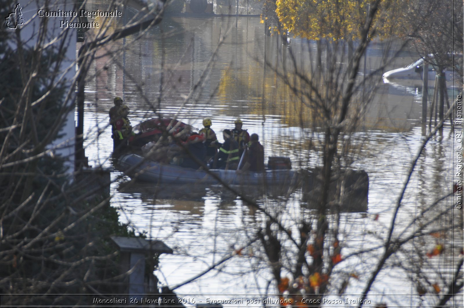 Moncalieri 26 Novembre 2016 - Evacuazioni post alluvione - Croce Rossa Italiana- Comitato Regionale del Piemonte