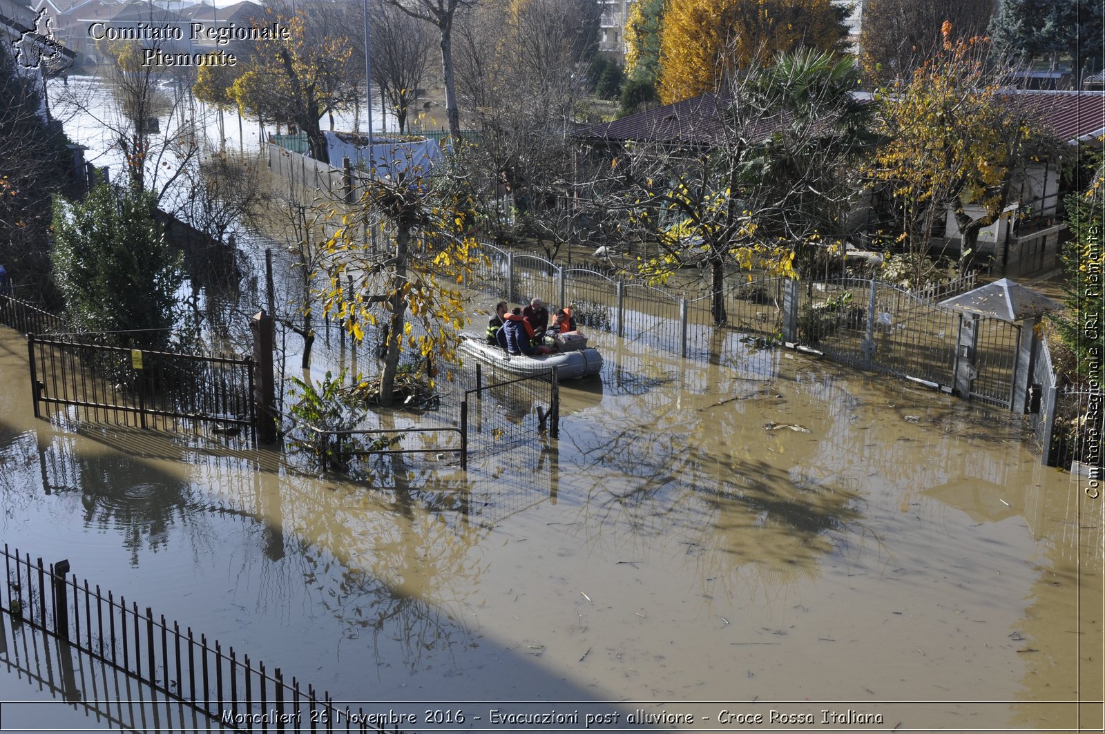 Moncalieri 26 Novembre 2016 - Evacuazioni post alluvione - Croce Rossa Italiana- Comitato Regionale del Piemonte