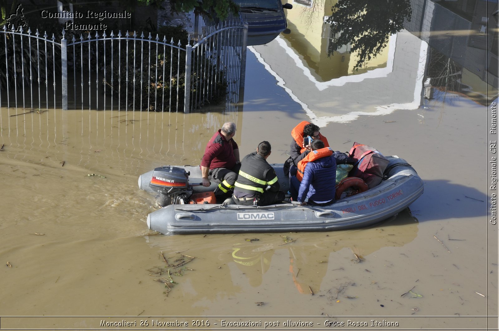 Moncalieri 26 Novembre 2016 - Evacuazioni post alluvione - Croce Rossa Italiana- Comitato Regionale del Piemonte