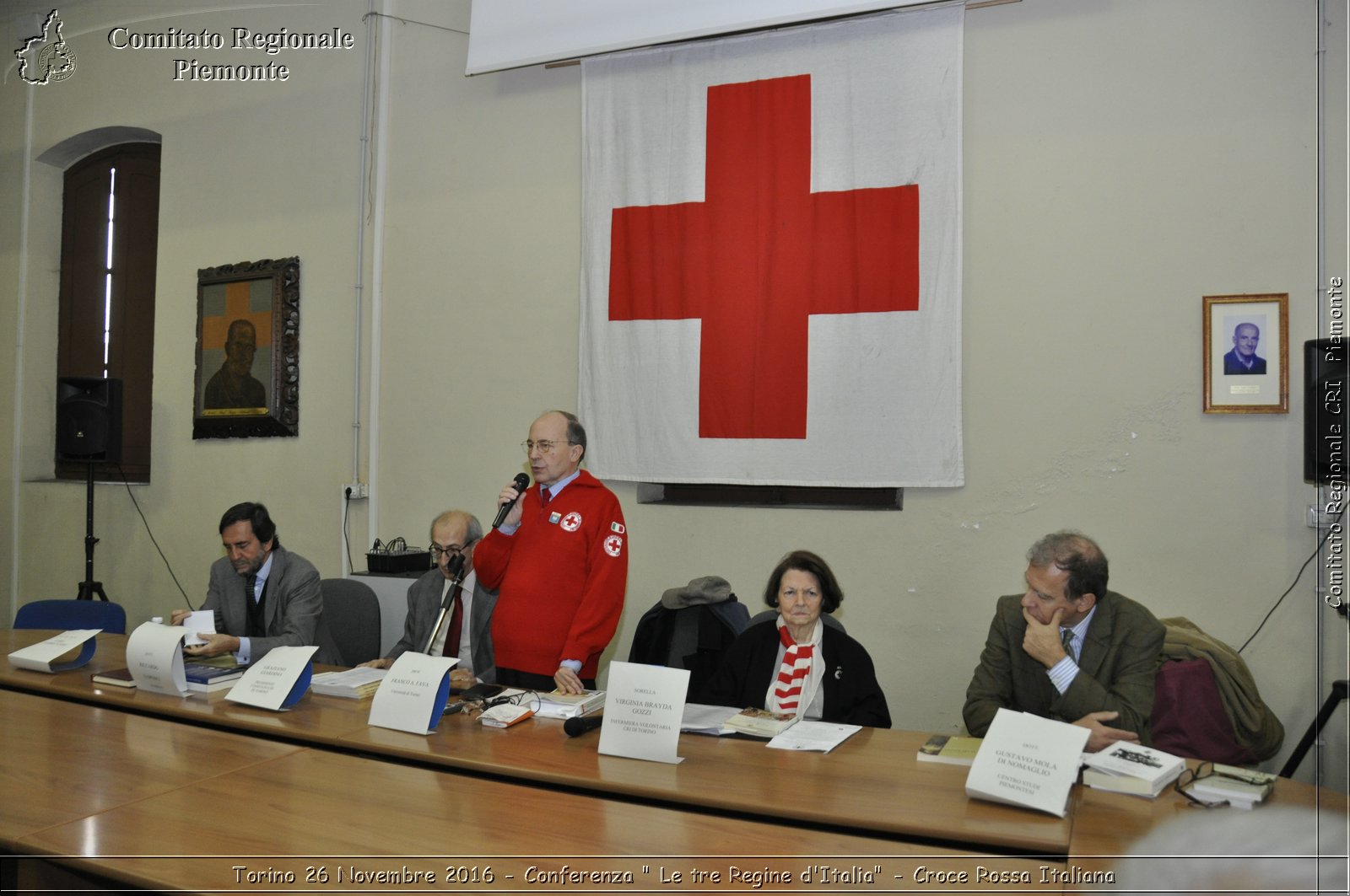 Torino 26 Novembre 2016 - Conferenza "Le tre Regine d'Italia" - Croce Rossa Italiana- Comitato Regionale del Piemonte