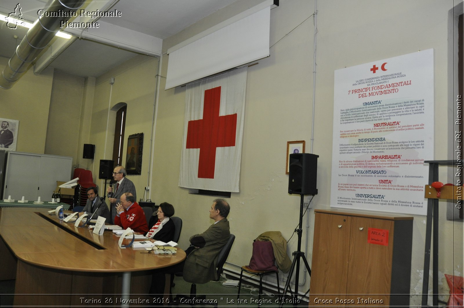 Torino 26 Novembre 2016 - Conferenza "Le tre Regine d'Italia" - Croce Rossa Italiana- Comitato Regionale del Piemonte