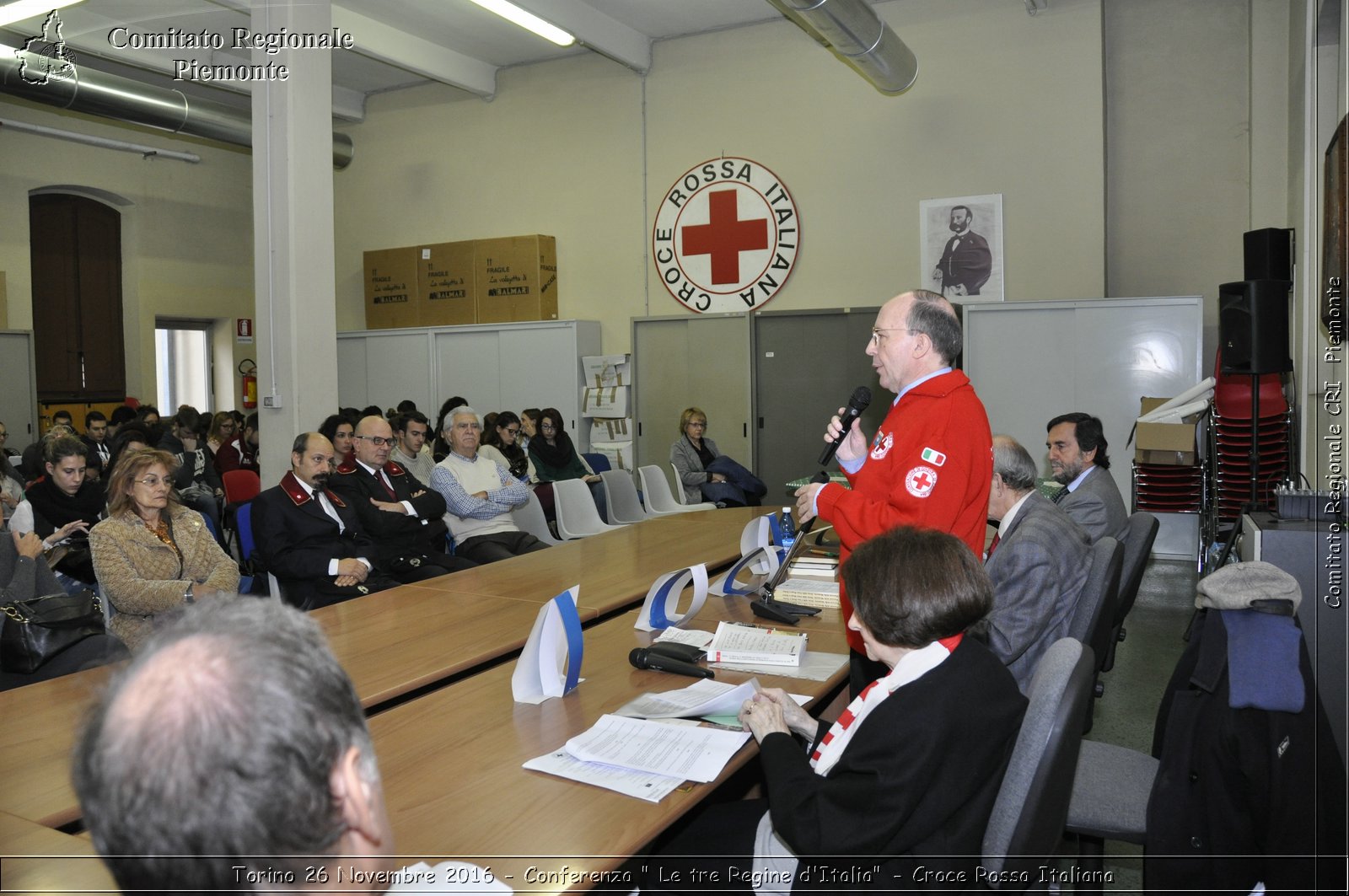 Torino 26 Novembre 2016 - Conferenza "Le tre Regine d'Italia" - Croce Rossa Italiana- Comitato Regionale del Piemonte