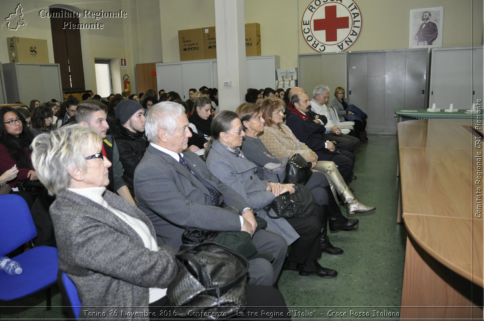 Torino 26 Novembre 2016 - Conferenza "Le tre Regine d'Italia" - Croce Rossa Italiana- Comitato Regionale del Piemonte