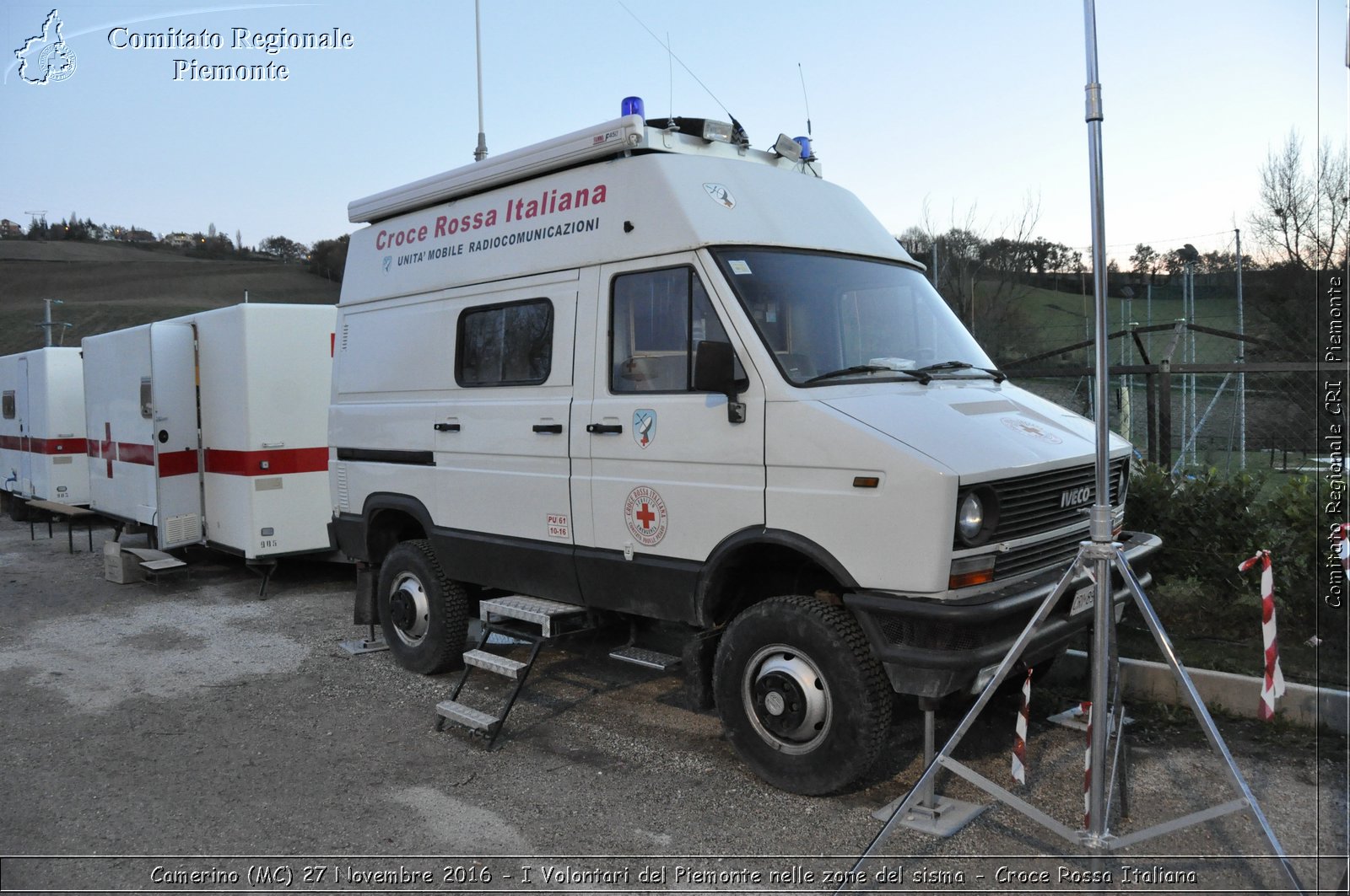 Camerino (MC) 27 Novembre 2016 - I Volontari del Piemonte nelle zone del sisma - Croce Rossa Italiana- Comitato Regionale del Piemonte
