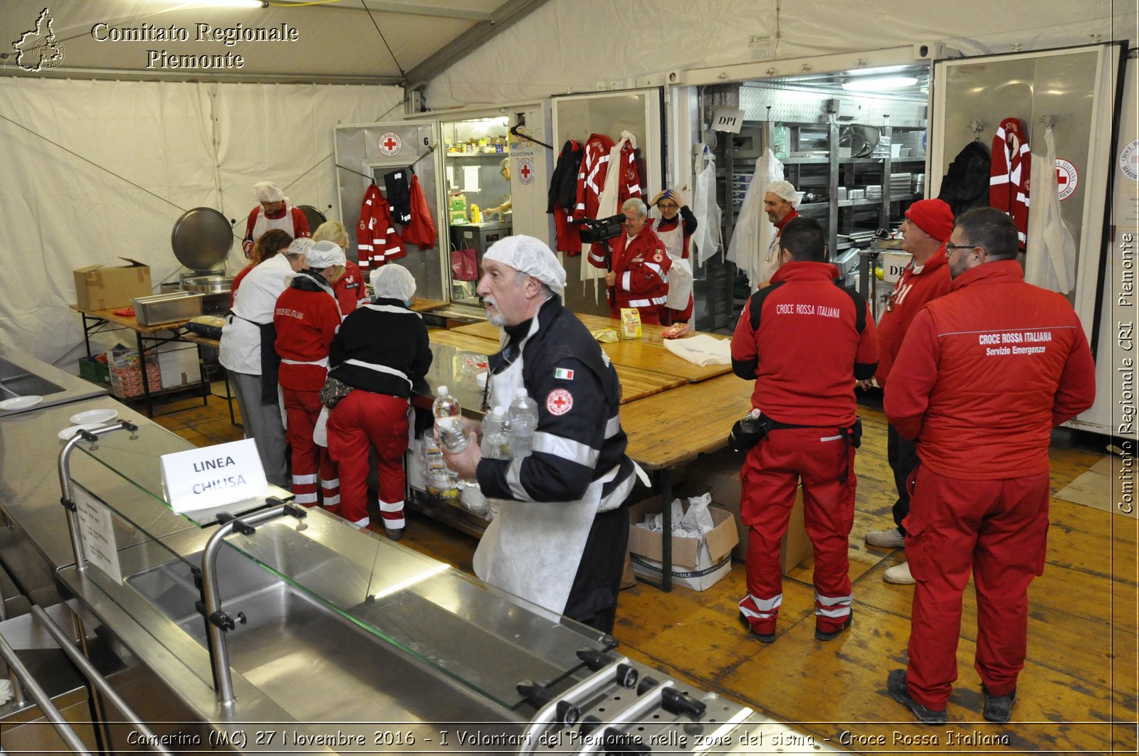 Camerino (MC) 27 Novembre 2016 - I Volontari del Piemonte nelle zone del sisma - Croce Rossa Italiana- Comitato Regionale del Piemonte