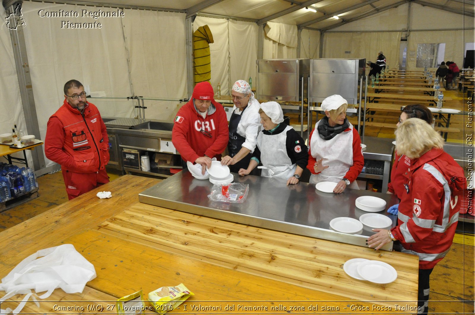 Camerino (MC) 27 Novembre 2016 - I Volontari del Piemonte nelle zone del sisma - Croce Rossa Italiana- Comitato Regionale del Piemonte