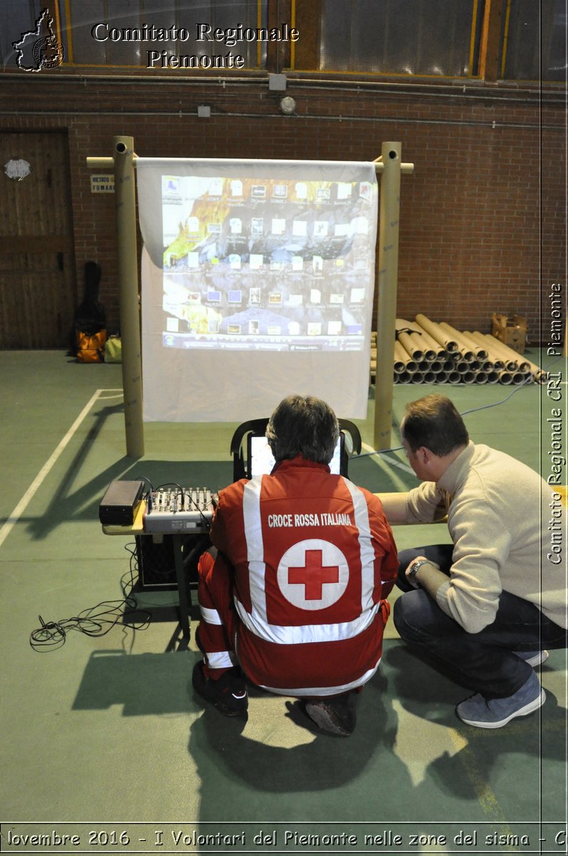 Camerino (MC) 27 Novembre 2016 - I Volontari del Piemonte nelle zone del sisma - Croce Rossa Italiana- Comitato Regionale del Piemonte