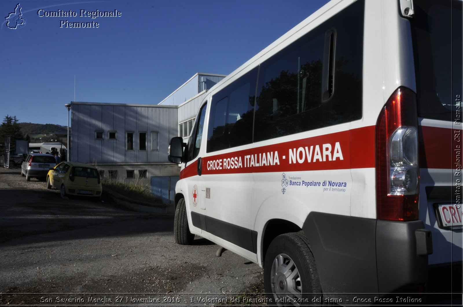 San Severino Marche 27 Novembre 2016 - I Volontari del Piemonte nelle zone del sisma - Croce Rossa Italiana- Comitato Regionale del Piemonte