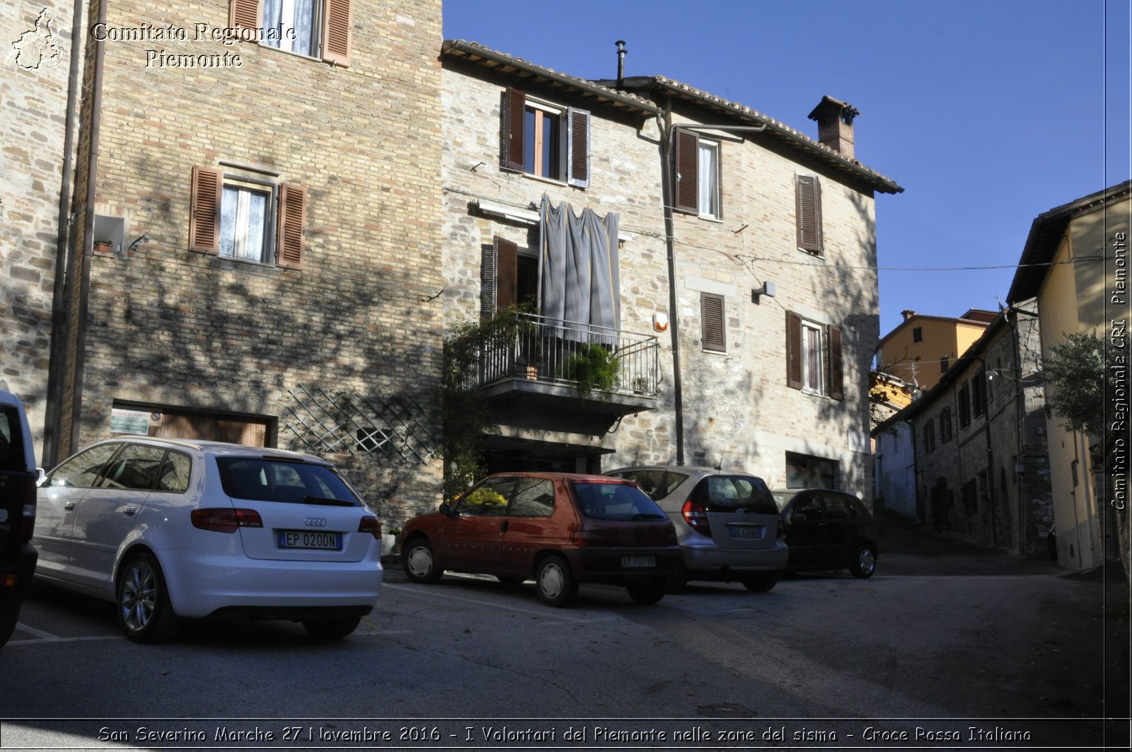 San Severino Marche 27 Novembre 2016 - I Volontari del Piemonte nelle zone del sisma - Croce Rossa Italiana- Comitato Regionale del Piemonte