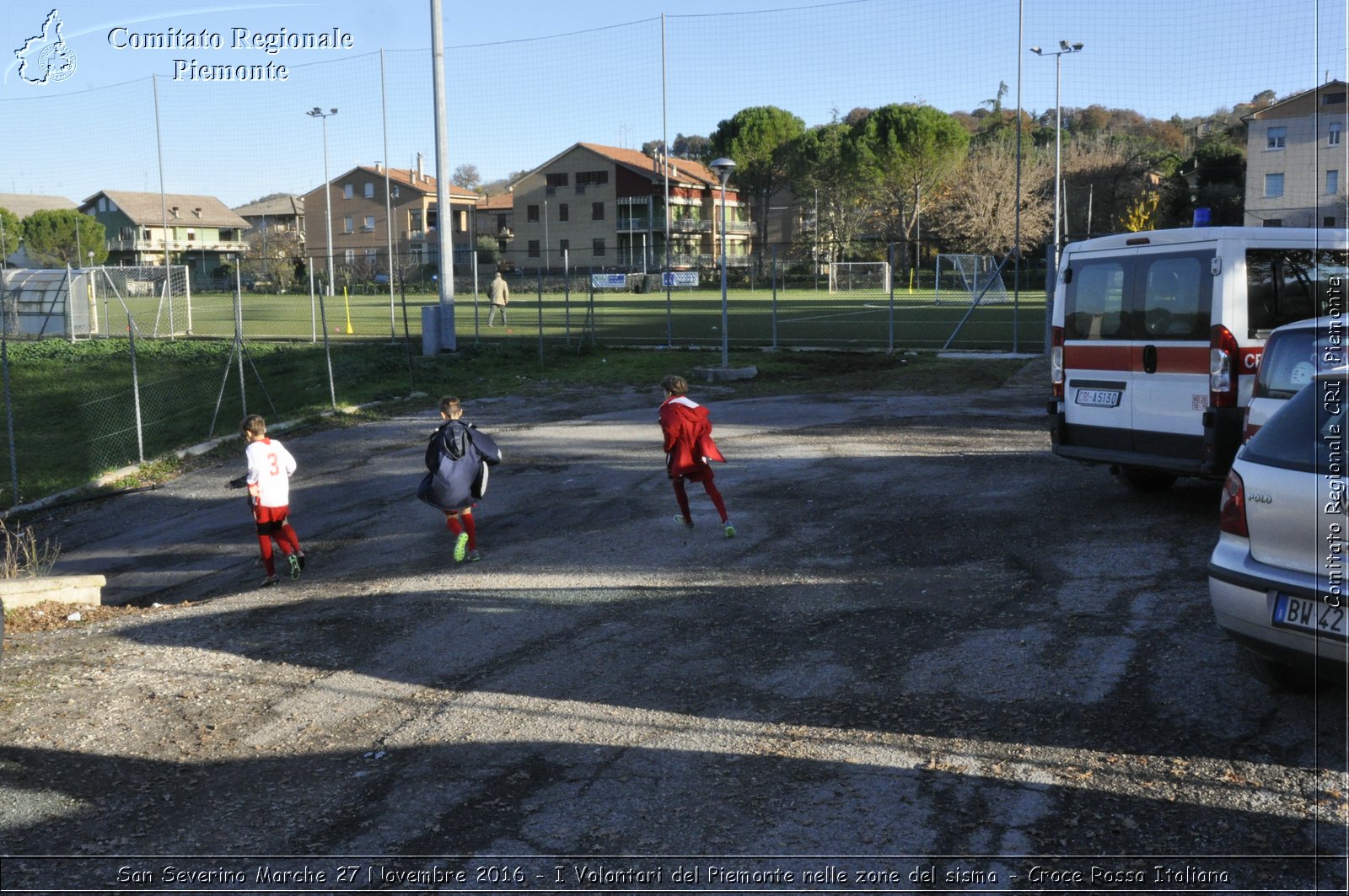 San Severino Marche 27 Novembre 2016 - I Volontari del Piemonte nelle zone del sisma - Croce Rossa Italiana- Comitato Regionale del Piemonte