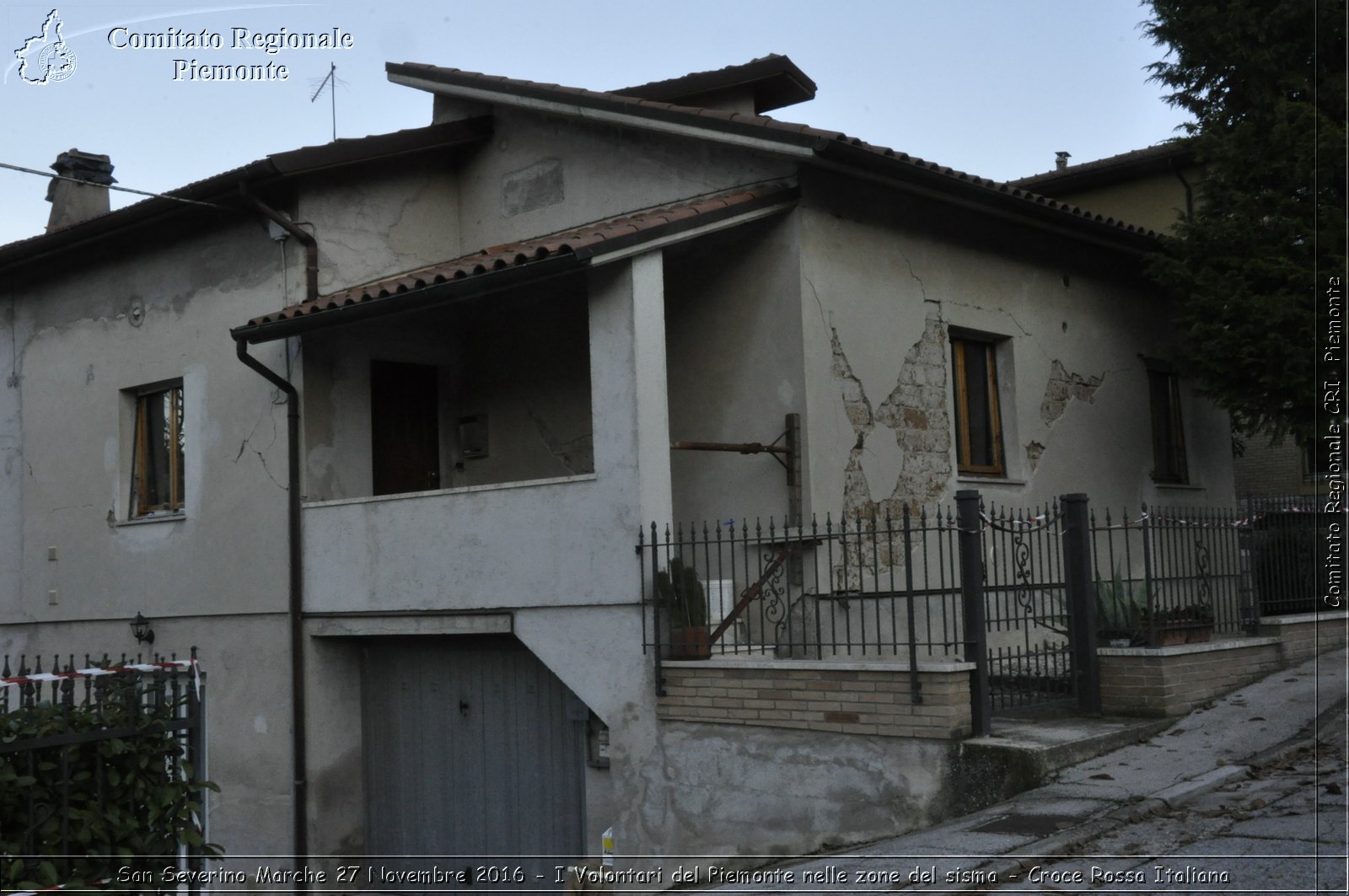 San Severino Marche 27 Novembre 2016 - I Volontari del Piemonte nelle zone del sisma - Croce Rossa Italiana- Comitato Regionale del Piemonte