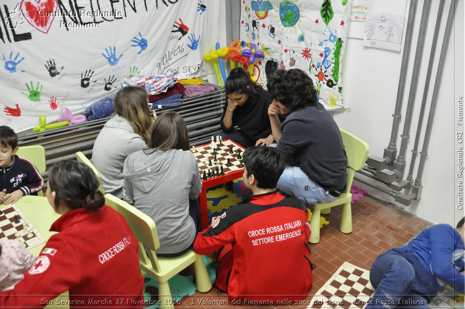 San Severino Marche 27 Novembre 2016 - I Volontari del Piemonte nelle zone del sisma - Croce Rossa Italiana- Comitato Regionale del Piemonte