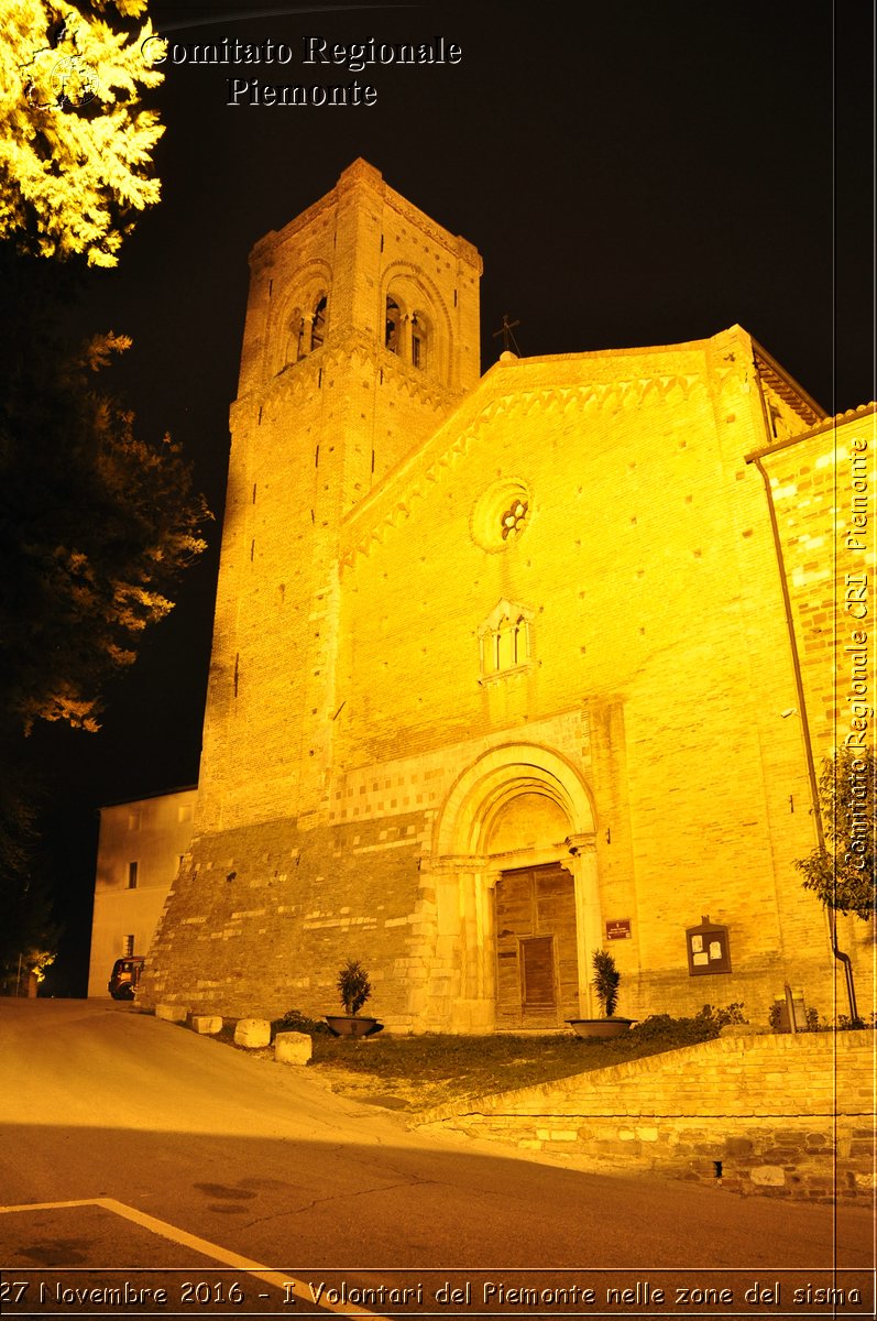 San Severino Marche 27 Novembre 2016 - I Volontari del Piemonte nelle zone del sisma - Croce Rossa Italiana- Comitato Regionale del Piemonte