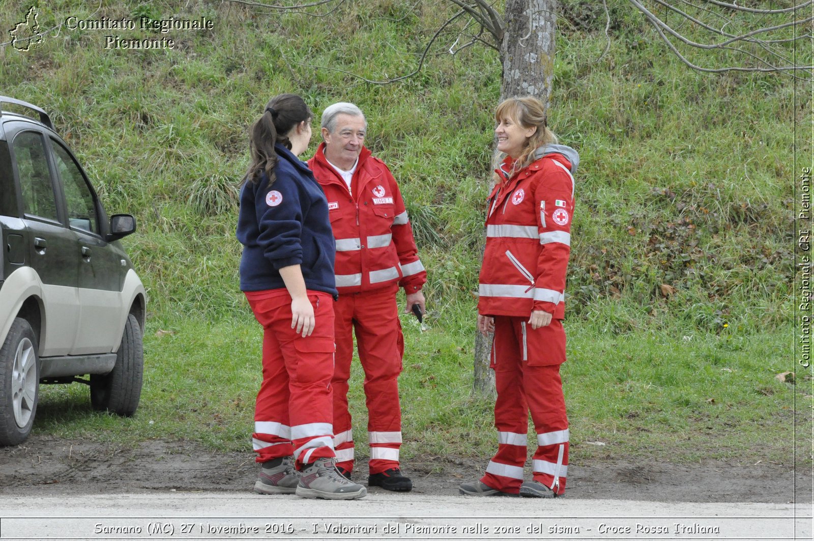 Sarnano (MC) 27 Novembre 2016 - I Volontari del Piemonte nelle zone del sisma - Croce Rossa Italiana- Comitato Regionale del Piemonte