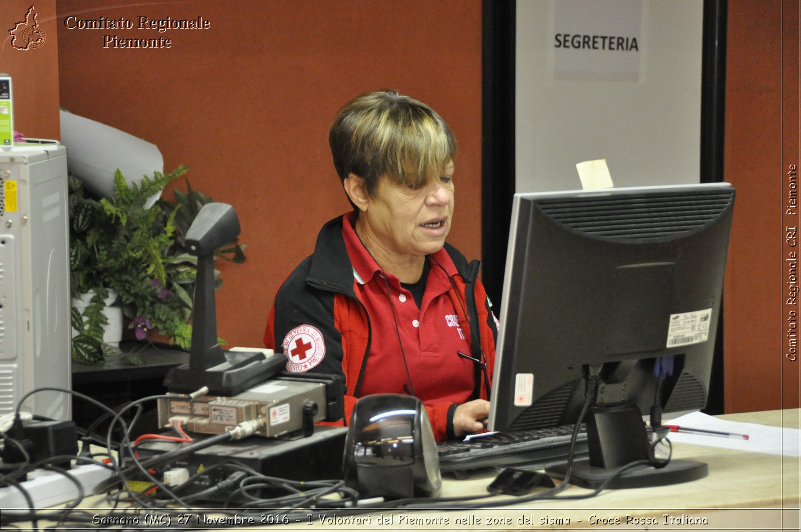 Sarnano (MC) 27 Novembre 2016 - I Volontari del Piemonte nelle zone del sisma - Croce Rossa Italiana- Comitato Regionale del Piemonte