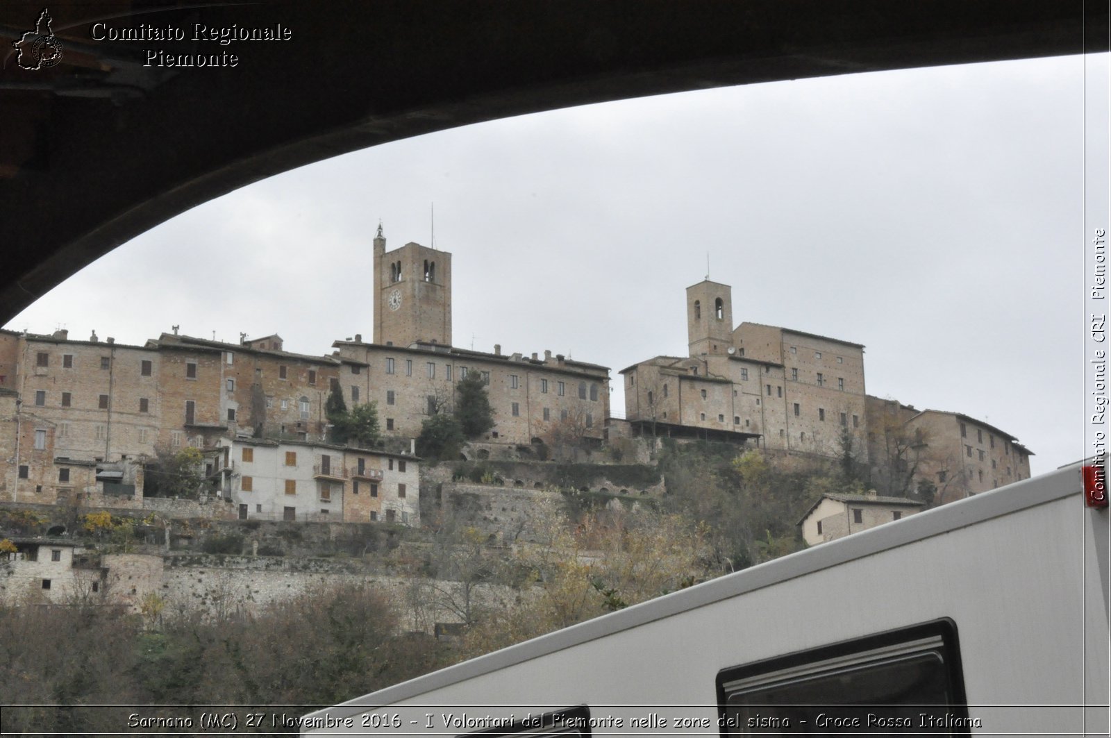 Sarnano (MC) 27 Novembre 2016 - I Volontari del Piemonte nelle zone del sisma - Croce Rossa Italiana- Comitato Regionale del Piemonte